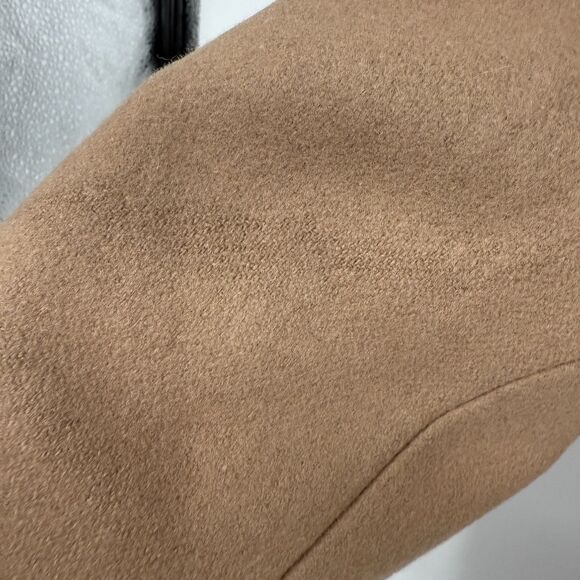 COS Wool Cashmere Jacket Coat Zip Long Trench Old Money Camel Brown City Size 2 - Picture 10 of 16